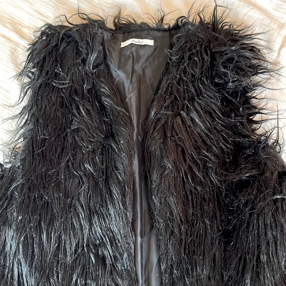 Papaya Fur Vest